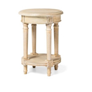 Maven Lane Pullman Traditional Round Wooden Side Table - 1 of 4