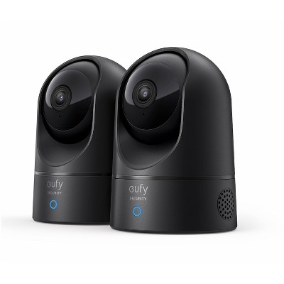 eufy Security by Anker 2K Indoor Pan & Tilt 1080p Wi-Fi Security Camera 2pk