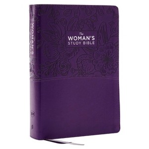 Kjv, the Woman's Study Bible, Purple Leathersoft, Red Letter, Full-Color Edition, Comfort Print - by  Thomas Nelson (Leather Bound) - 1 of 1