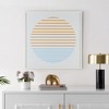 Linear Horizon - 24" X 24" - Orange/Ivory - Framed Wall Art - WLA2001 - Safavieh - 2 of 4