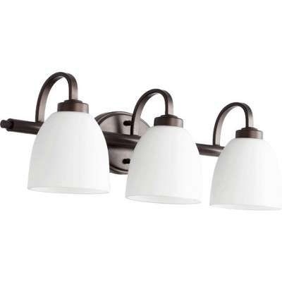 Quorum Lighting Reyes 3-Light Oiled Bronze Fan - 24.75 Width, 8 Height, 7.75 Depth