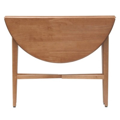 Winsome Transitional 42" Light Oak Round Extendable Dining Table