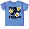 The Juniper Shop SmileyWorld Your Best Is Enough Floral Toddler Short Sleeve Tee - 3 of 4