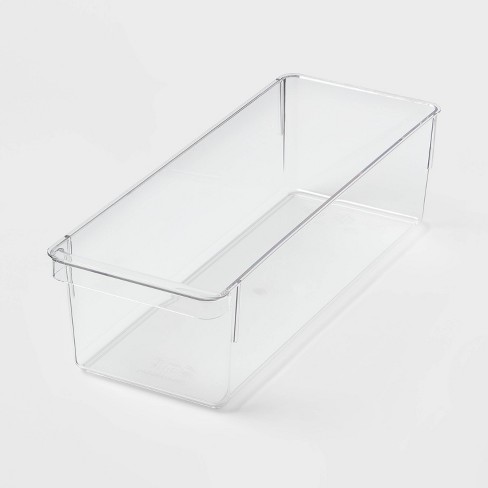 4.5x 10.5x 4 Small Fridge & Pantry Bin Clear - Brightroom™