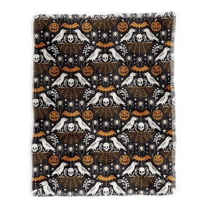 Heather Dutton All Hallows Eve Black Orange Woven Throw Blanket - Deny Designs - 1 of 2