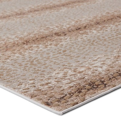 Reversible Gray Wool and Synthetic Rectangular Area Rug