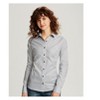 Cutter & Buck Stretch Oxford Stripe Womens Long Sleeve Dress Shirt - 2 of 2