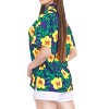 HAPPY BAY Hawaiian Shirts Womens Casual Summer Beach Party Floral Blouses Short Sleeve Tropical Vacation Tops Dress Shirts for Women - 4 of 4
