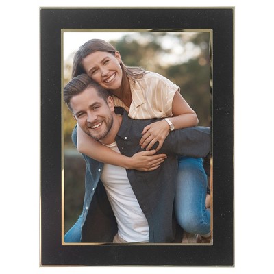 REGALWOVEN Home Room Modern Brushed Aluminum Real Glass Photo Frame 1 Pc