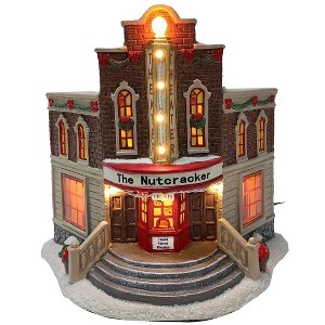 Carole Towne Dodd Street Theater Lighted Christmas Village Scene #5286200 - 1 of 3