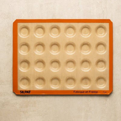 Silpat #1 Non-Stick Mold, Handcrafted in France Since 1965, Trusted by Chefs, Certified Food Safe (24 Mini Tartelette)