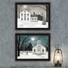 2- Piece Vignette Silent Night Black Framed Wall Art for Living Room, Bedroom Wall Art Print for Home Decor by Billy Jacobs - 4 of 4