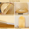 Arch Backdrop Cover 6ft Stretchy Backdrop Gradient Color Undersea Arched Stand Covers for Birthday Wedding Birthday Party Decoration, Multicolored - 4 of 4