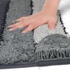 Unique Bargains Soft Non-Slip Ultra Water Absorbent Machine Washable Quick Dry Bathroom Floor Mat - 3 of 4