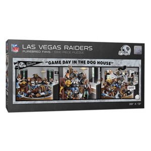 NFL Las Vegas Raiders Game Day in the Dog House Puzzle - 1000Pc - 1 of 3