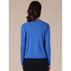 INSPIRE CHIC Women's Cropped Casual Long Sleeve V Neck Button Down Cardigans Sweater - 4 of 4