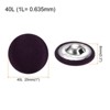 Unique Bargains Blouses Sweater Round Aluminum Cotton Fabric Cloth Covered Buttons 10 Pcs - 2 of 4