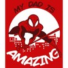 Boy's Marvel Dad You're Amazing Like Spider-Man T-Shirt - 2 of 4