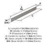 Amerock Ladera Backplate for Paneled Appliances and Large Cabinet Doors - 3 of 4