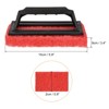 Unique Bargains Cleaning Kitchen Bathroom Scouring Pad Brush with Handle 15cm Red 4 Pcs - 2 of 4