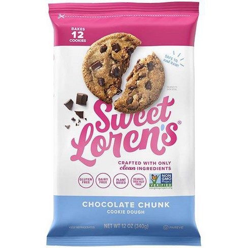 Sweet Lorens Gluten Free Vegan Chocolate Chunk Cookie Dough - 12oz Target