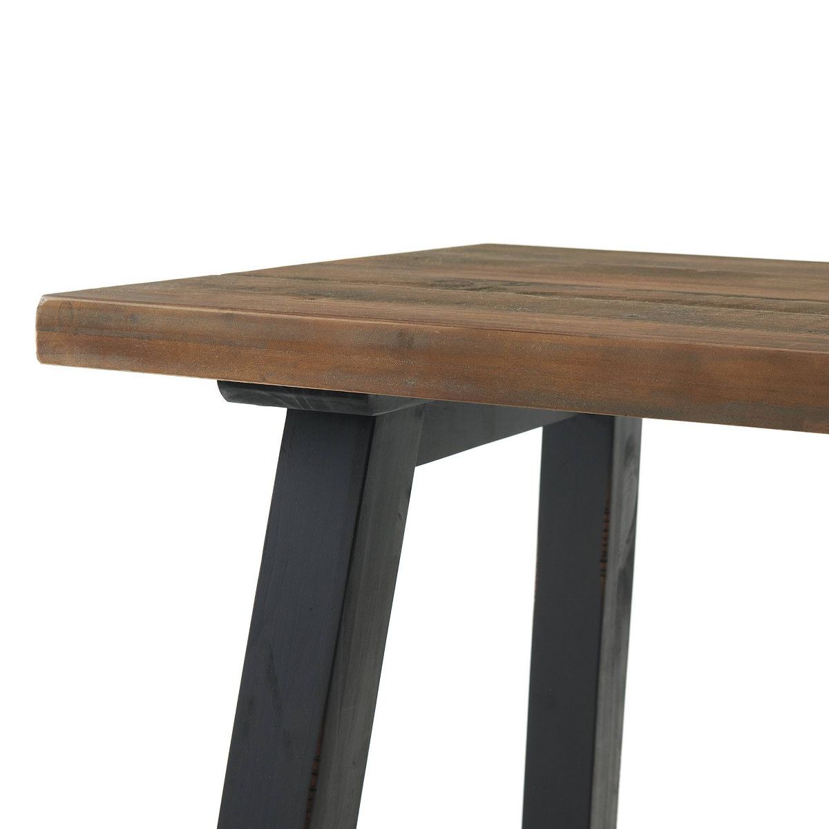 48" Adam Solid Wood Desk Rustic Natural - Alaterre Furniture: Stained Finish, No Storage, Home Office - thumbnail 5