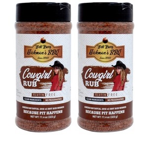 Fat Boy Hickman's BBQ 11.4 oz Cowgirl BBQ Rub - Pack of 2 - 1 of 4