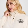 Champion Women's Long Sleeve Fleece 1/4 Snap Cropped Pullover - 4 of 4
