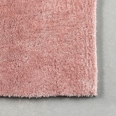 Loni Pink 3' x 5' Machine Washable Solid Shag Area Rug