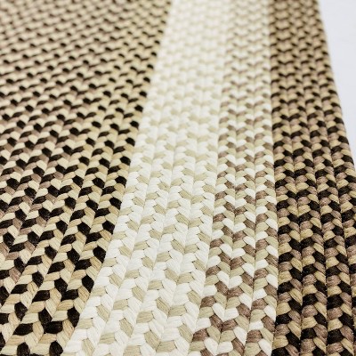 Colonial Mills Marin Braid - Sand 6 Ft x 9 Ft Oval Rug Indoor/Outdoor 100% Polypropylene