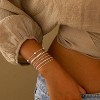 Gold Bracelets for Women, 14K Dainty Gold Plated Stackable Bracelets for Women Trendy Waterproof CZ Tennis Bracelet Set - 2 of 4