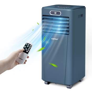 Costway 5300 BTU (8000BTU ASHRAE) Portable Air Conditioner with Remote Control 3-in-1 Air Cooler w/ Drying