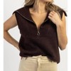 Women's MACKENZIE COLLARED SWEATER VEST - CRESCENT - 3 of 4