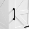 LIVAREEmlen Farmhouse Nightstand Rectangular Farmhouse End Table with Barn Door and Adjustable Storage Shelf for Living Room, Bedroom - 4 of 4