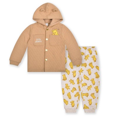Image of Baby Girls' Disney Winnie the Pooh Top and Bottom Set - Brown Newborn