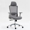 Ergonomic High Back Mesh Office Chair with Dynamic Lumbar Support, Adjustable Headrest for Home Office, Comfortable Desk Chair - Cuddlewood - 3 of 4
