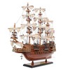 HMS Sovereign of the Seas Model Ship – 19.3in – Handcrafted Wooden Replica By Old Modern Handicrafts - 2 of 4