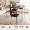 5-Piece Kitchen Dining Room Table Chair Set for Small Space, Indoor Modern Dinette Set for 4, Square Dinner Table Set for Dinette, Breakfast - 4 of 4