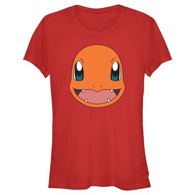 Junior's Pokemon Charmander Smile  T-Shirt - Red - X Large