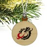 Minnesota State University Moorhead Primary Logo Mini Small Tiny Wood Christmas Tree Holiday Ornament - 3 of 4