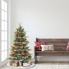 Puleo 4.5' Pre-Lit Aspen Fir Artificial Christmas Tree Multicolor Lights - 2 of 3