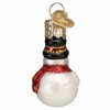 Old World Christmas 2.0 Inch Mini Snowman Ornament Wreath Blue Mittens Tree Ornaments - 2 of 3
