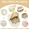 Attop Cream Teen Girls School Backpack Women Laptop Backpack College Book Bag Middle School Travel Work Commuter Backpack - 4 of 4