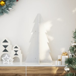 Aghana Digitals 69.5cm White Pine Wood Christmas Tree - Rustic DIY Decor for Home, Office & Festive - 1 of 4