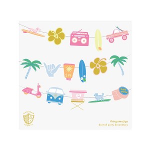 Daydream Society - Surf's Up Garland - Pack of 16 Die-Cut Pieces & Hanging Twine - 1 of 3