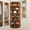Aheaplus 7-Tier Shoe Rack, 28-32 Pair Rotating Shoe Rack Tower - 2 of 4