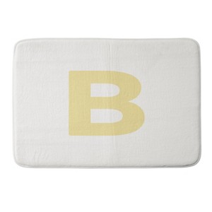 Deny Designs April Lane Art Block Monogram Memory Foam Bath Mat - 1 of 4