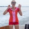 Calypsa Women's Plus Size Chlorine Resistant BoyShorts - 4 of 4