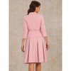 Allegra K Women's Business Office Long Sleeve Blazer Jacket Pleated Skirts 2 Piece Suit Sets Outfits - 3 of 4