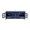 TV Stand for TVs up to 65 Inch,Entertainment Center W/Storage Cabinets&Drawers,Modern Media Console Table with Glass Doors for Living Room Bedroom - 2 of 4
